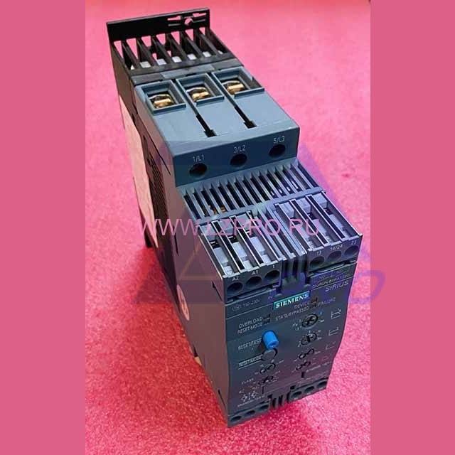 Пускатель переменного тока (устройство плавного пуска) 45A 22kW 200-480V/US 110-230V 3RW4036-1BB14 SIRIUS Siemens