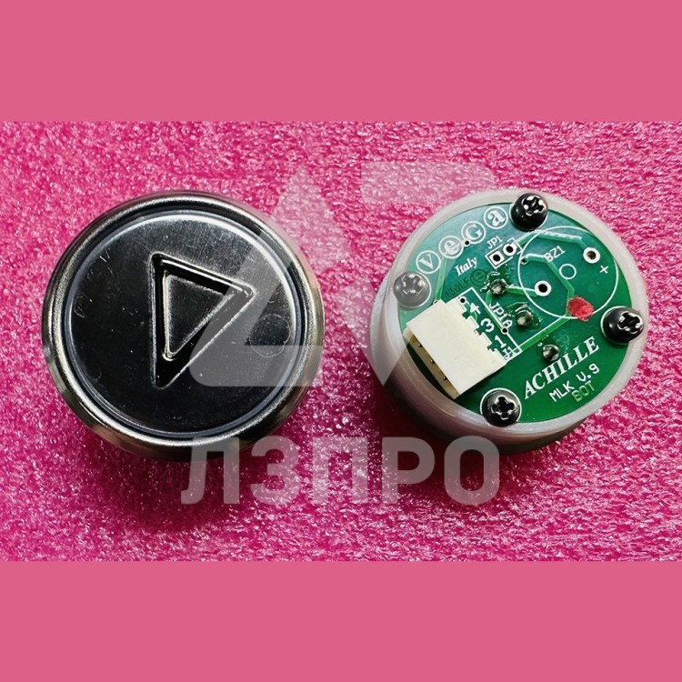 Модуль кнопочный УКЛ красная подсветка "стрелка" MLK V.9 Achille Vega