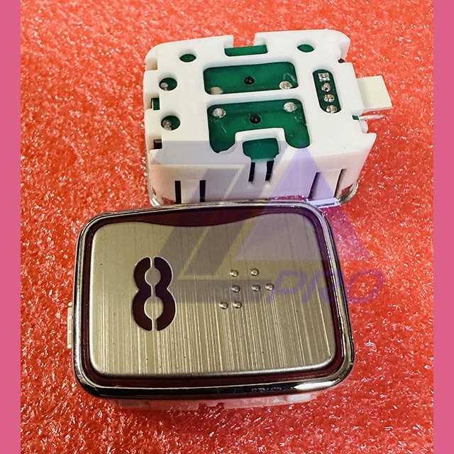 Модуль кнопочный красная подсветка код брайля AK-25B "8" AEN04C049*A Sigma