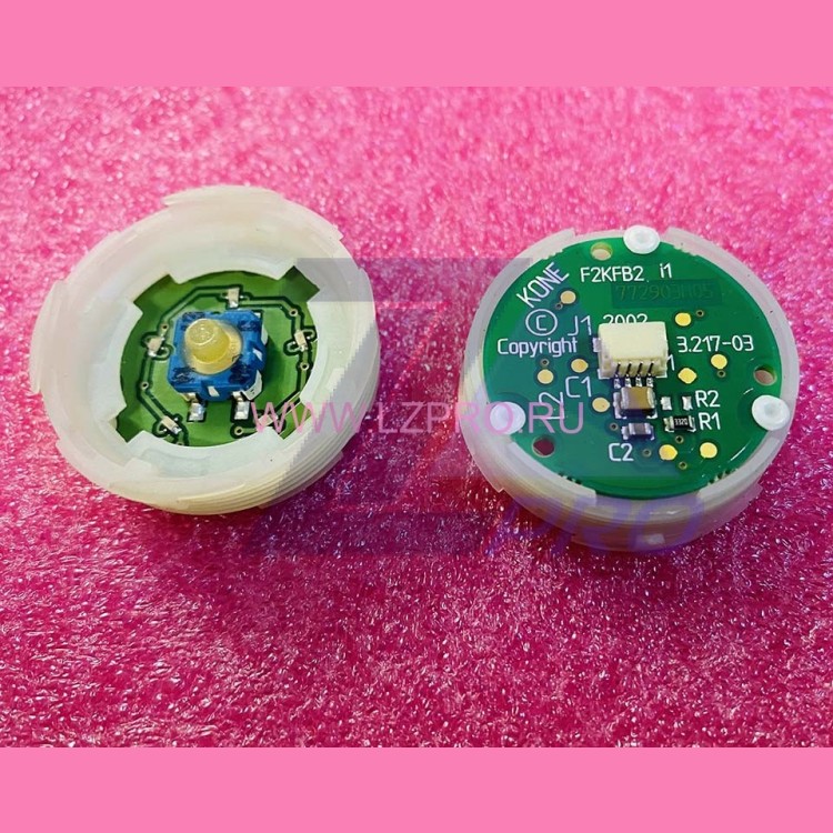 Кнопочный модуль янтарная подсветка KM857781G05 Kone