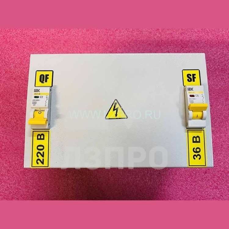 Ящик с понижающим трансформатором ЯТП-0,25 220/36-2 УХЛ4 IP30 iEK