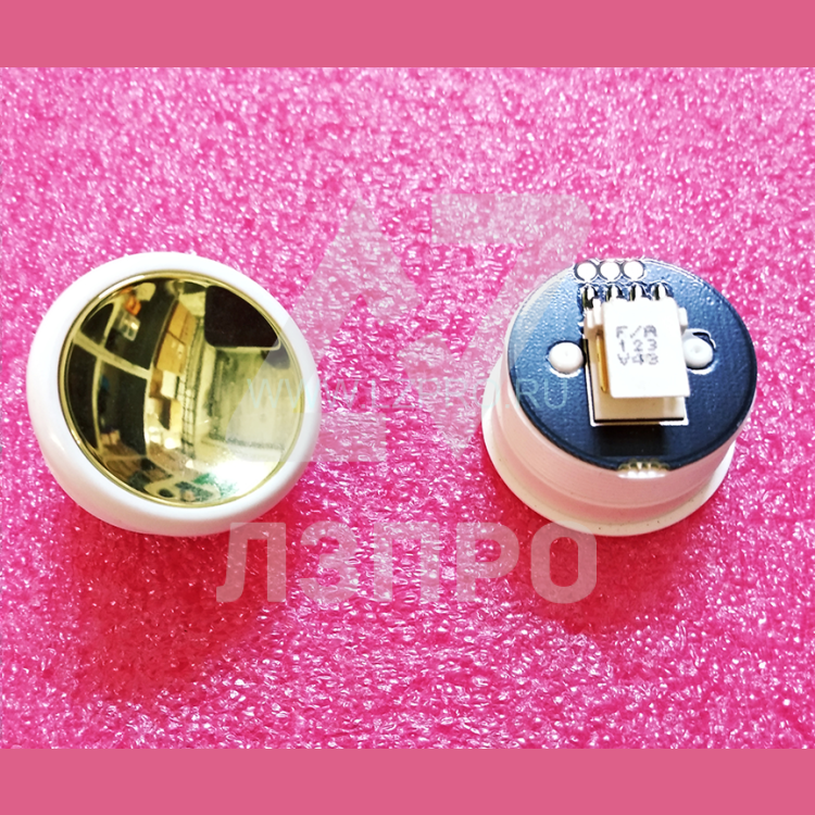 Кнопка (без подсветки, полированная золото, AMP разъем для MCS220) FAA25090AD123 Otis