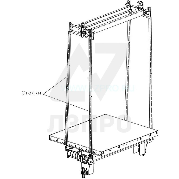 Стояк (стойка) каркаса кабины Otis