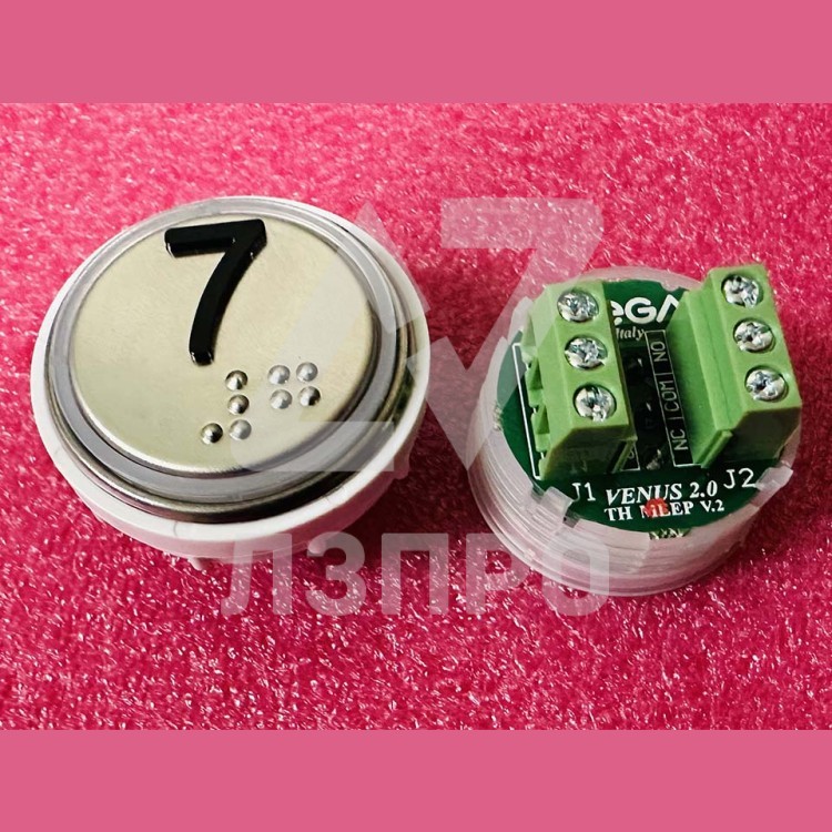 Модуль кнопочный 7 с кодом брайля разъем TH MLEP V.2 Venus Vega