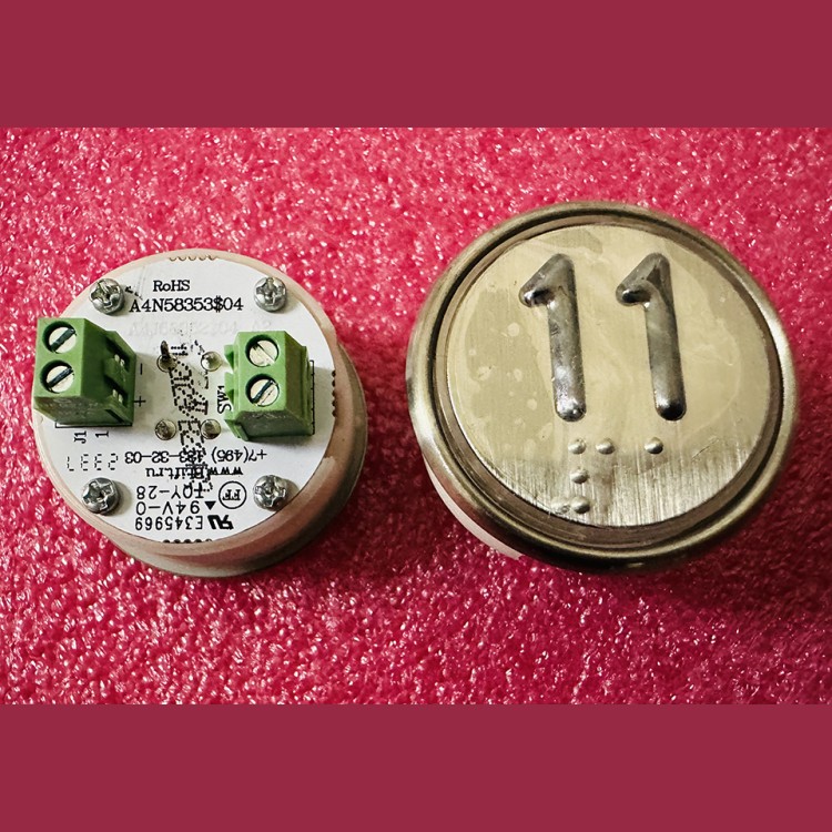 Модуль кнопочный белая подсветка код брайля "11" A4N58353$04 BBP-R302-VCPLT-S-W-11 (MA2D04-S-W-11)