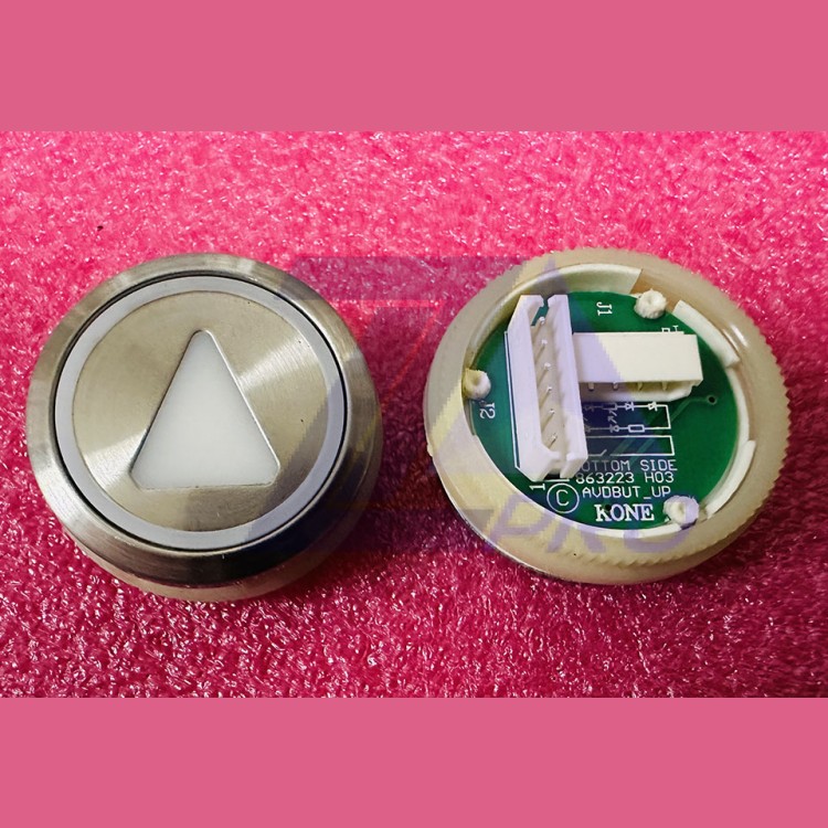 Кнопочный модуль KDS "стрелка вверх" круглая, AVDBUT_UP, красная подсветка, KM863233H03 KM863050G005H091 Kone