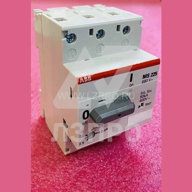 Автоматический выключатель  2.5-4А MS225 50кА 1SAM151000R1008 ABB