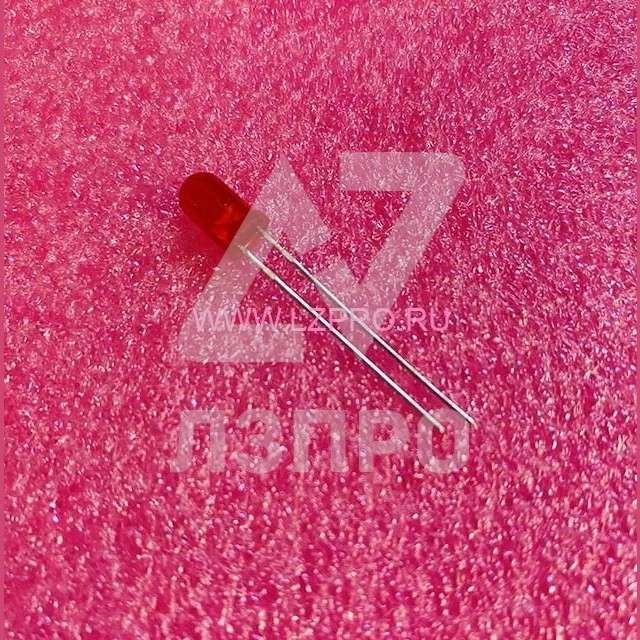Светодиод красный 50° d=3мм 5мКд 700нМ