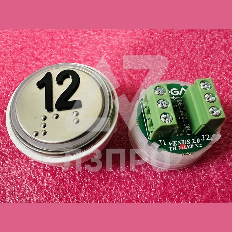 Модуль кнопочный 12 с кодом брайля разъем TH MLEP V.2 Venus Vega