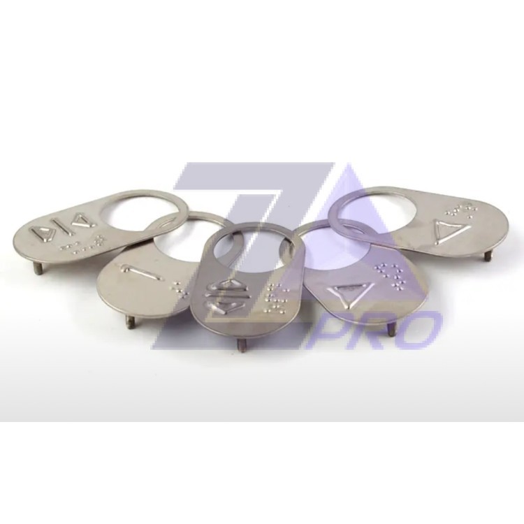 Чиклет шлифованный овальный (в ассортименте) с кодом Брайля отверстие 27,5 мм Gen2; XAA323BB1A