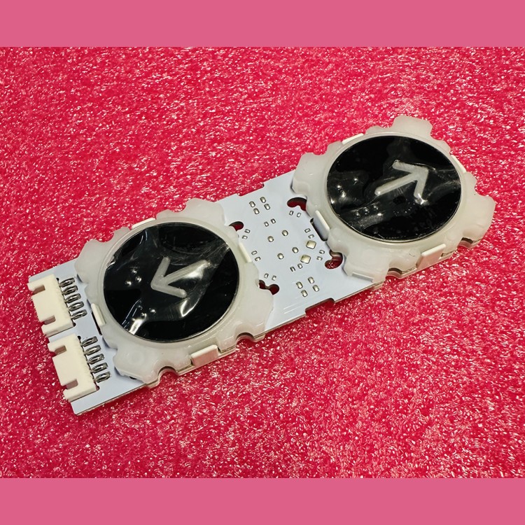 Плата вызывной панели на две кнопки красная индикация PCA436-02 AVOX Genemek