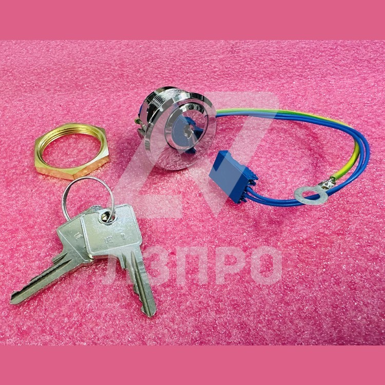 Ключевина COP/LOP (24 В, полированная хром, без автовозврата, 2 ключа UE1) FAA431E3-UE1 Otis