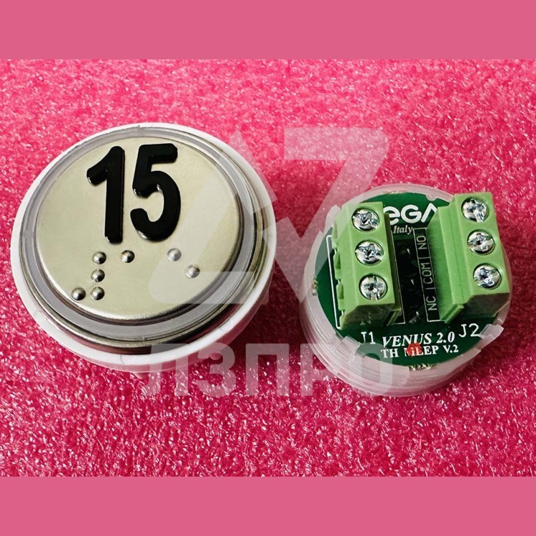Модуль кнопочный 15 с кодом брайля разъем TH MLEP V.2 Venus Vega