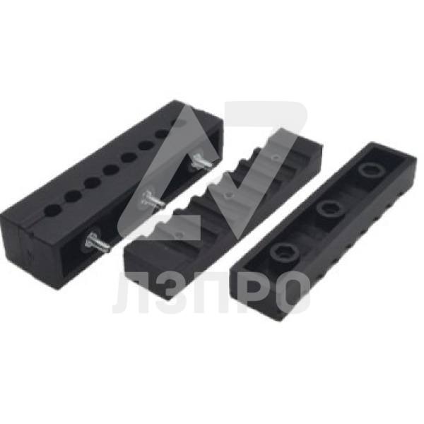 Зажим 3042.00.001-01 под 8 канатов для лифта МЭЛ