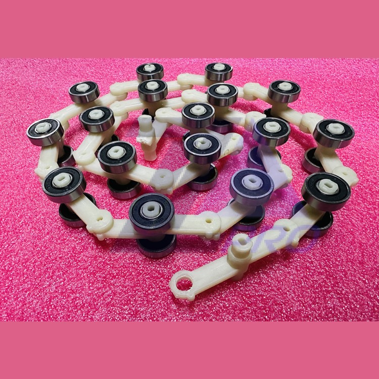 Цепь огибающая балюстрады поручня эскалатора L-1130мм P-60мм 17 пар роликов Otis