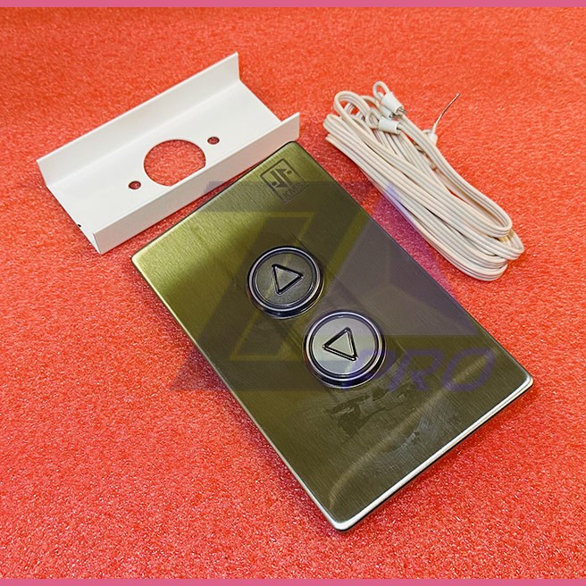 Вызывной пост ВПП-2 (2 кнопки стрелка, встраиваемый корпус из нерж. стали) УЛ/УКЛ КМЗ