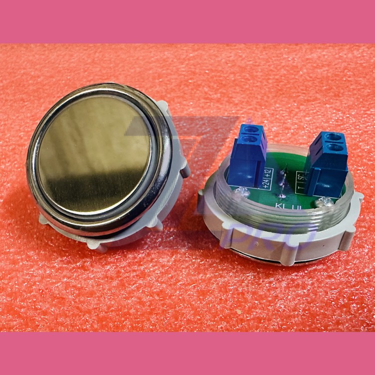 Кнопочный выключатель "без символов" красная подсветка Сх.№2 ВК-32-5О