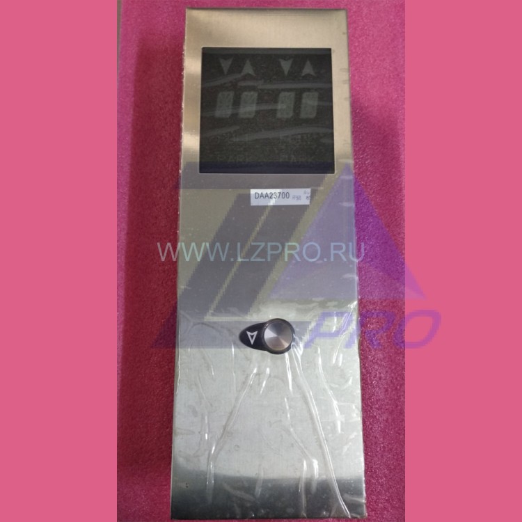 Пост вызывной XIZI OTIS (1 кнопка с чеклетом "стрелка вниз"+ 2 индикатора) 165х480 мм DAA23501DL995