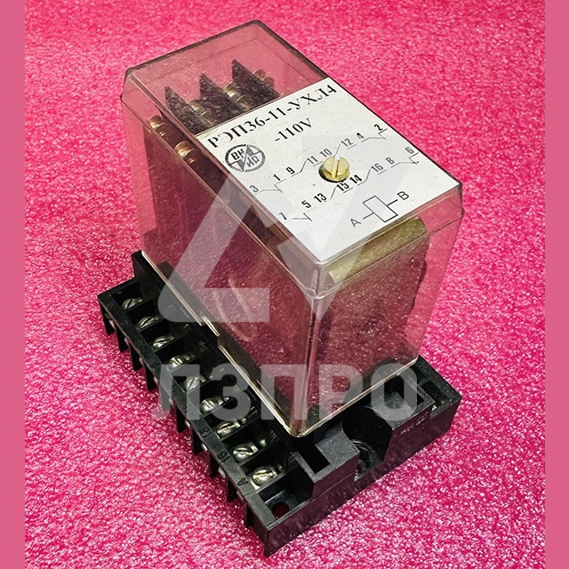 Реле промежуточное РЭП36-11-УХЛ4-110V 6з+2р (под винт)