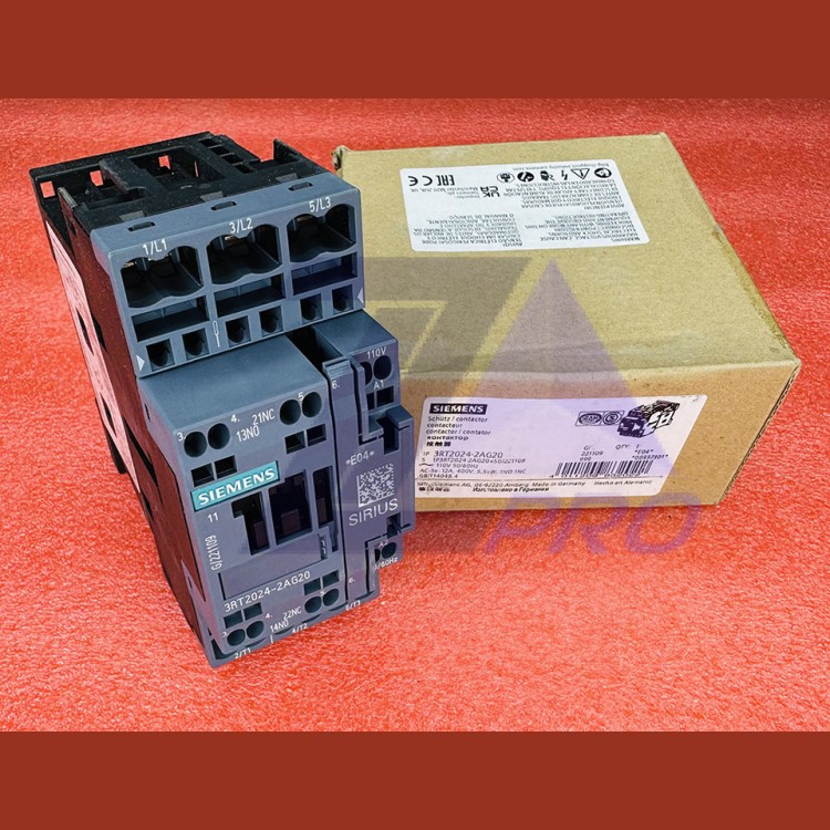 Контактор 12A 5,5kW 1NO 1NC 3RT2024-2AG20 Siemens