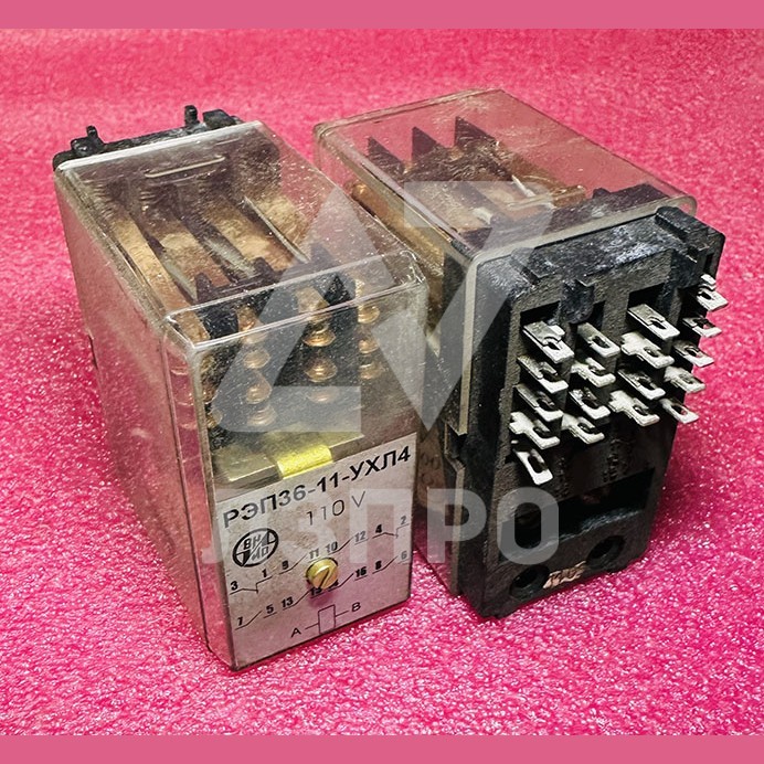 Реле промежуточное РЭП36-11-УХЛ4-110V 6з+2р (под пайку)
