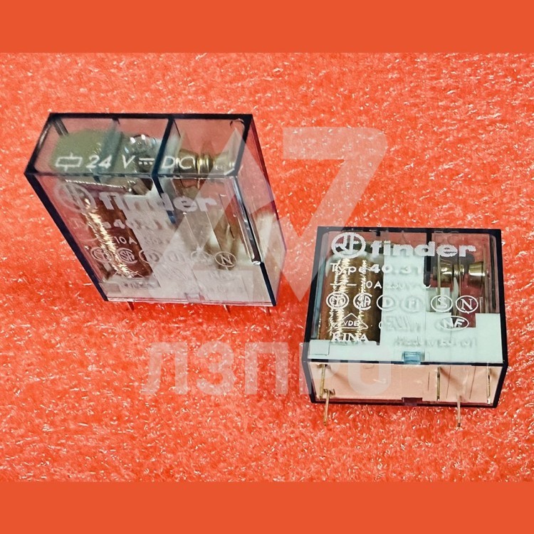 Миниатюрное реле 1 перекидной контакт 10А 24VDC 40.31.9.024.0000 Finder