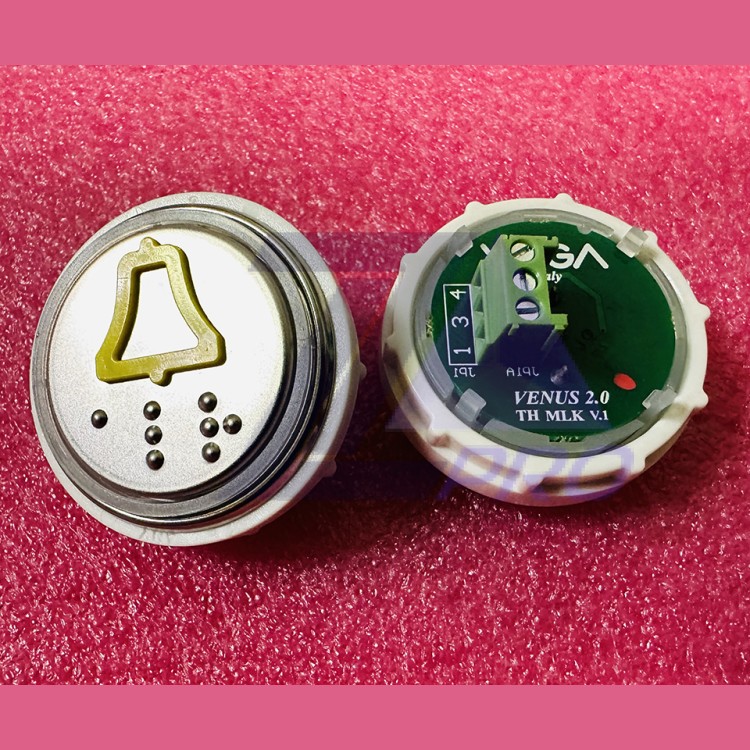 Модуль кнопочный КОЛОКОЛЬЧИК с кодом Брайля разъем MLK  Venus Vega