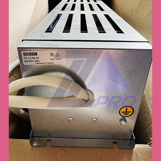 Тормозной резистор 10,4кВт 60Ом 800VDC ТР-7,5-60-00