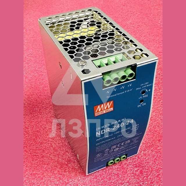 Блок питания 24V 10A NDR-240-24 Mean Well