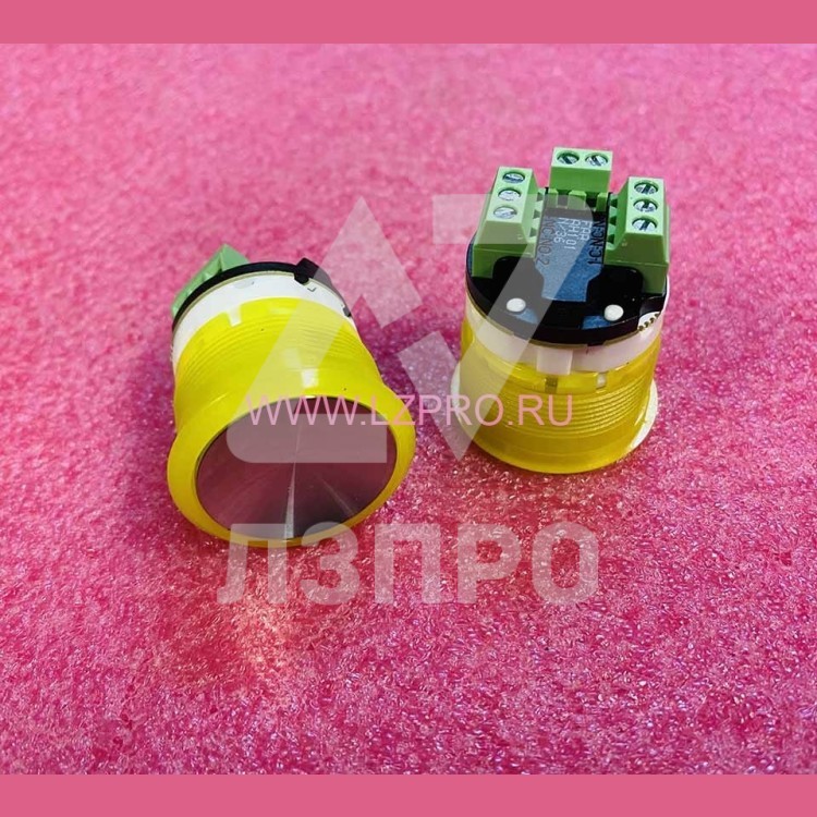 Кнопка вызова (ALARME LUXURY, LED color WHITE, оранж.ореол, 230V, BRUSHED CHROME) FAA25090AH101