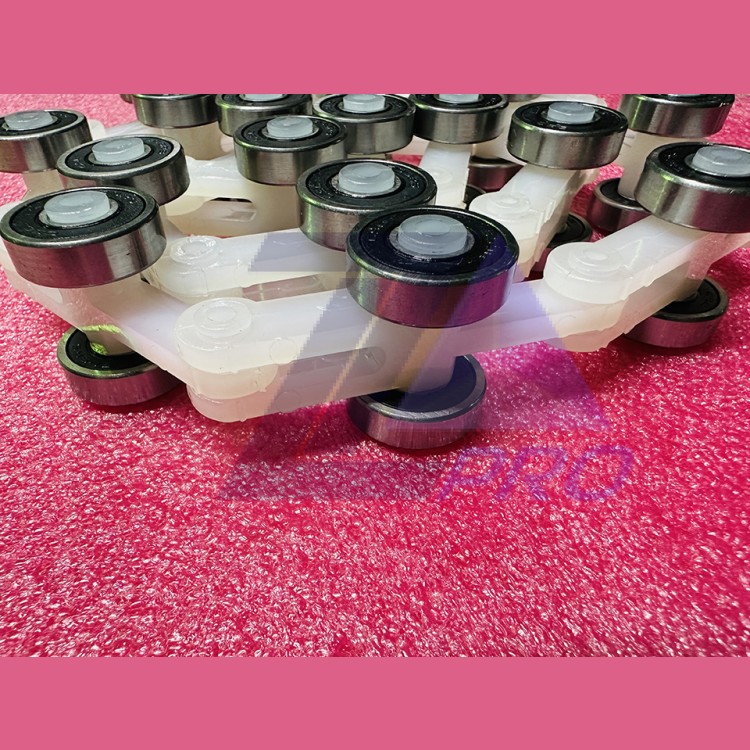 Цепь огибающая баллюстрады поручня эскалатора L=1320мм P=60мм 22 пары роликов BLT Canny Schindler Sigma Otis Latres