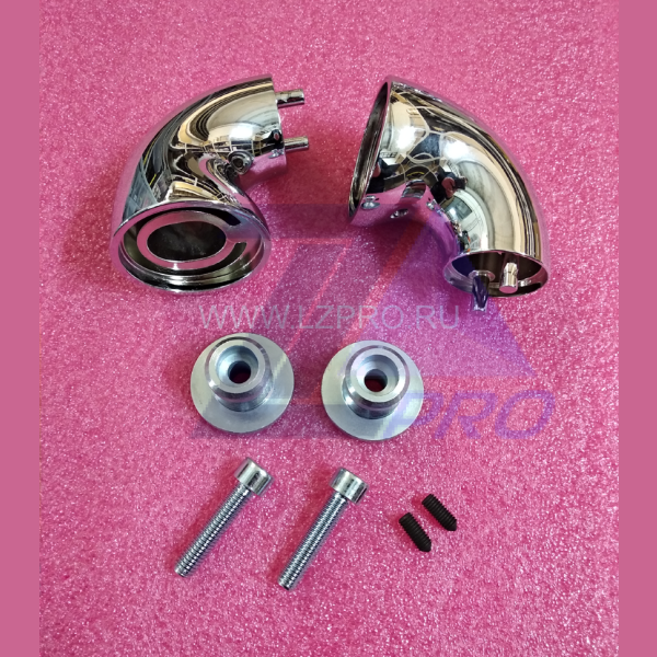 Комплект углового крепления поручня (две опоры, ONDA полированный хром) ZAA180Z1 Otis