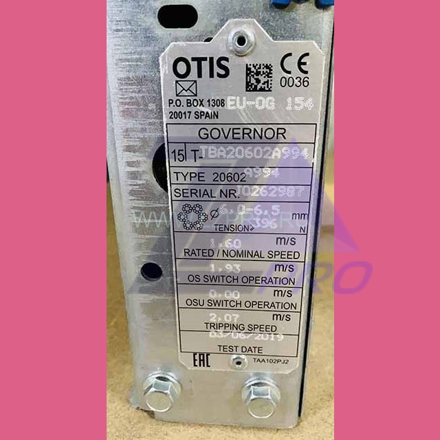 Ограничитель скорости TBA20602A994 ЛЕВЫЙ 1,6 м/с OTIS