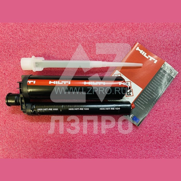 Химический анкер стандартный эпоксидный клеевой состав для установки анкеров и арматуры в бетон 500 ml HIT-RE 100 HILTI
