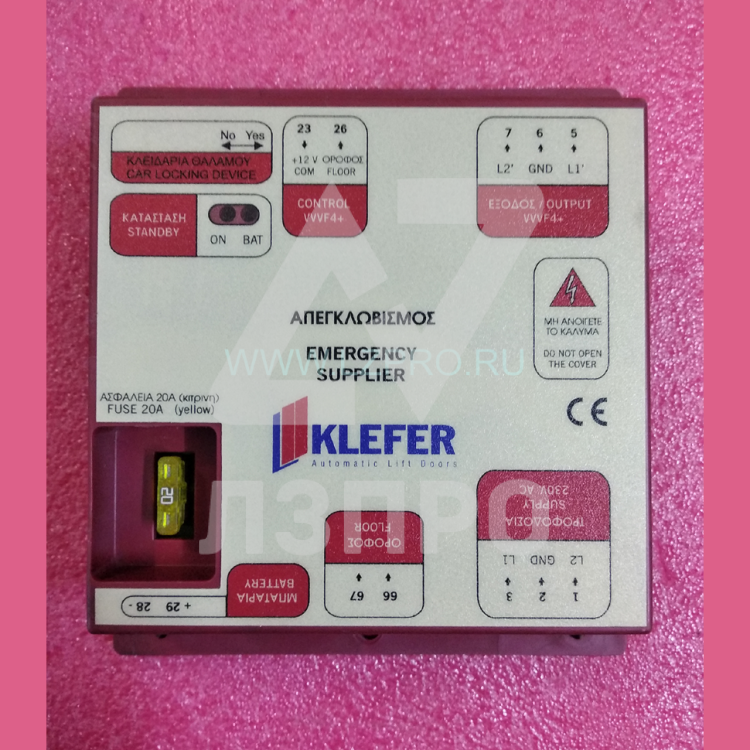 Блок аварийного питания привода VVVF4+ BATTERY BACK KLEFER