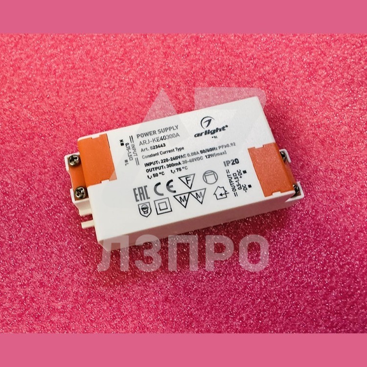 Блок питания ARJ-KE40300A (12W, 300mA, PFC) arlight
