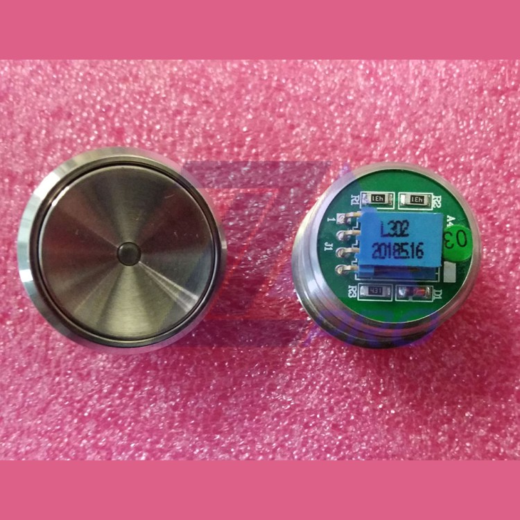 Кнопка антивандальная (подсветка зеленая; шлиф. нерж.) FAA25090L302 Otis