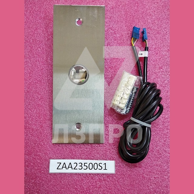 Пост вызова однокнопочный (кнопка ореол с красной подсветкой полированная) ZAA23500S1 Otis