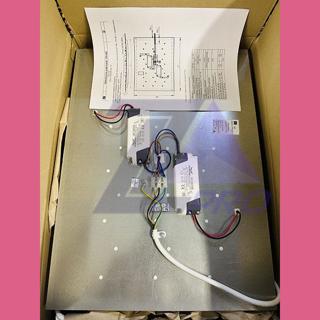 Светильник светодиодный лифтовой 25Ватт 495х368х41мм без аварийного режима СП-80 КМЗ