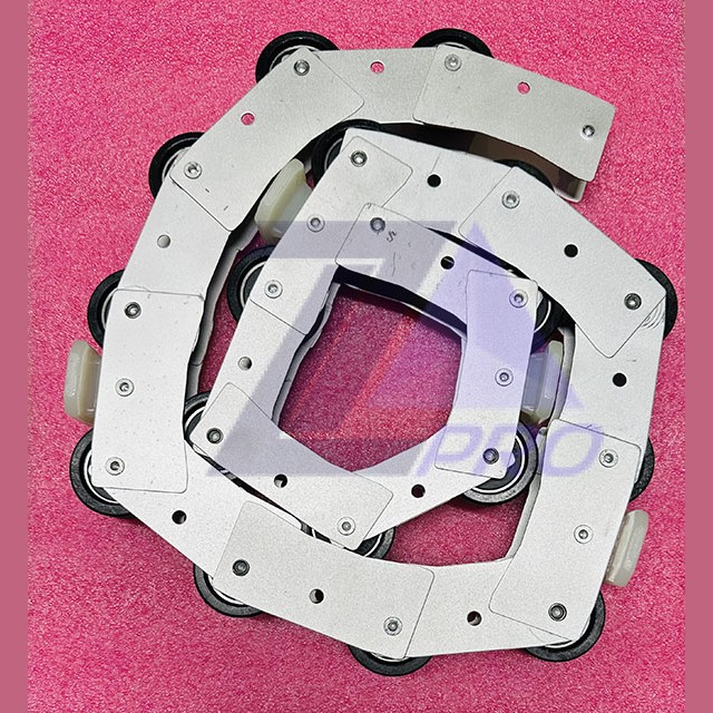 Отклоняющая цепь балюстрады эскалатора на 16 роликов D-46mm H-18mm XAA332AB6 XIZI OTIS