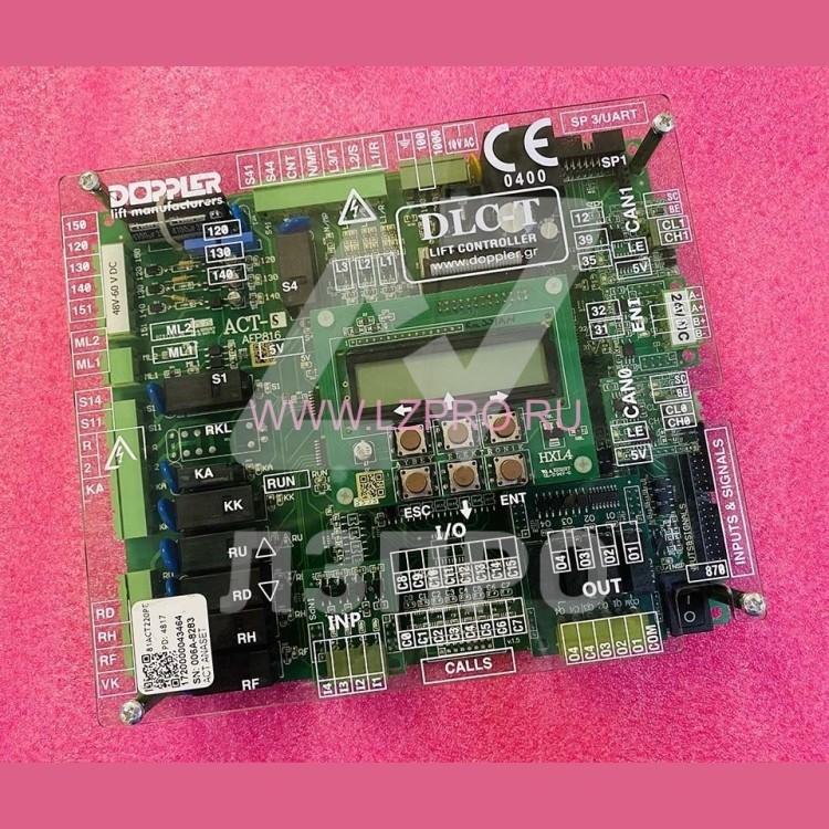 Плата основная DLC-T (ACT-S без разъёма CALLS) управления лифтом Lift controller Doppler