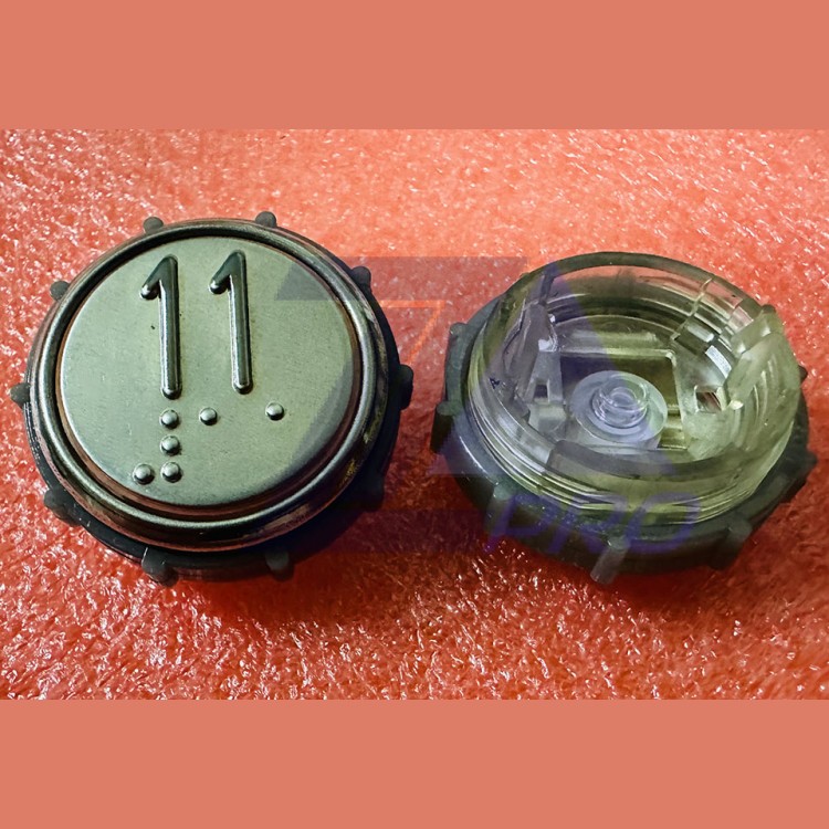 Модуль кнопочный круглый 11 с гайкой без платы ВКЛ13А-7П (7-4П)