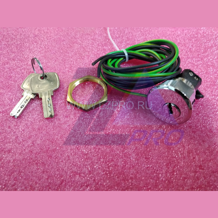 Ключевина COP/LOP 250V ( полированный хром ) с 2-мя ключами S-H4 Otis FAA431B4