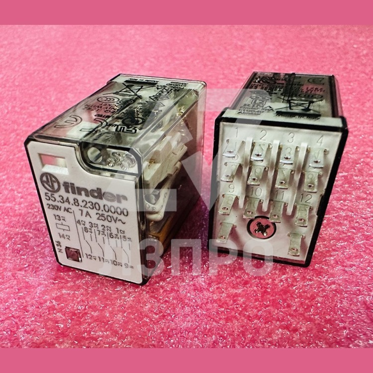 Реле промежуточное 7A 230VAC 55.34.9.230.0000 Finder