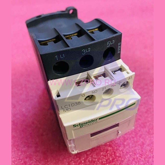 Контактор 3п 38A AC-3, Uкат. 220V DC, LC1D38MD Schneider Electric