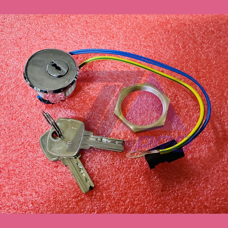 Ключевина COP/LOP (24 В, полированная хром, без автовозврата, 2 ключа SH1) FAA431E3-SH1 Otis