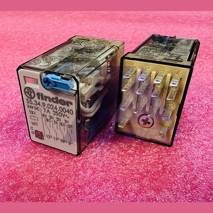 Реле промежуточное 24VDC 4CO 7A 55.34.9.024.0040 Finder
